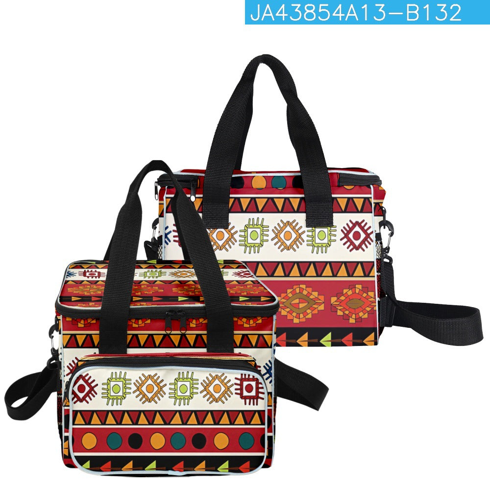 Wholesale Polyester Mexico Aztec Printed Thermal Bag